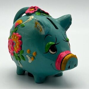 Vintage Piggy Bank Glows in Blacklight OSL 1969 Japan Holiday Fair